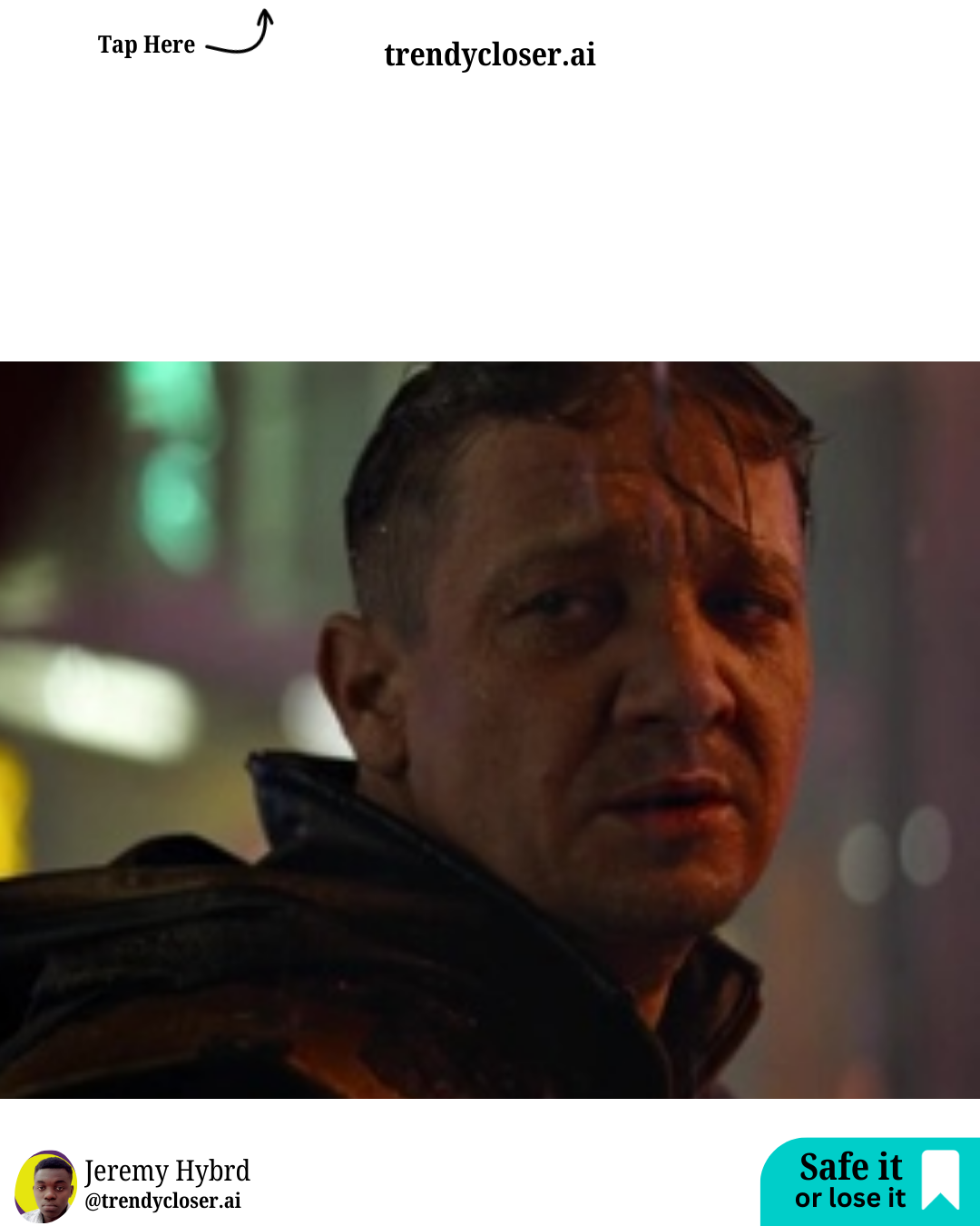 _m4 apr oct w2 - 16 - Hawkeye Jeremy Renner The Avengers Blank Meme Template