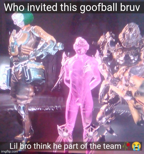 Whats his ass gonna do bruv | Who invited this goofball bruv | made w/ Imgflip meme maker