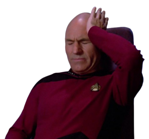 Picard headache Blank Meme Template