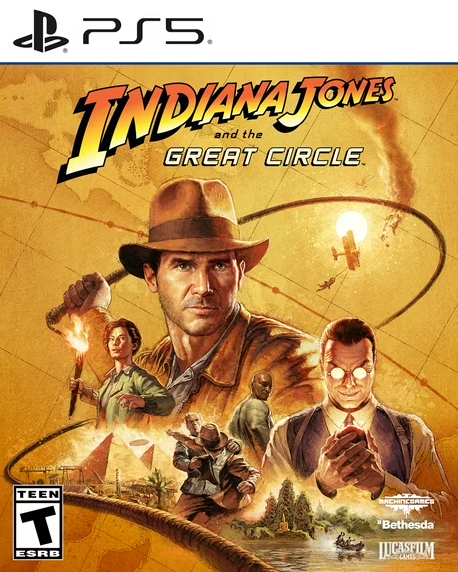 Indiana Jones PS5 box art Blank Meme Template