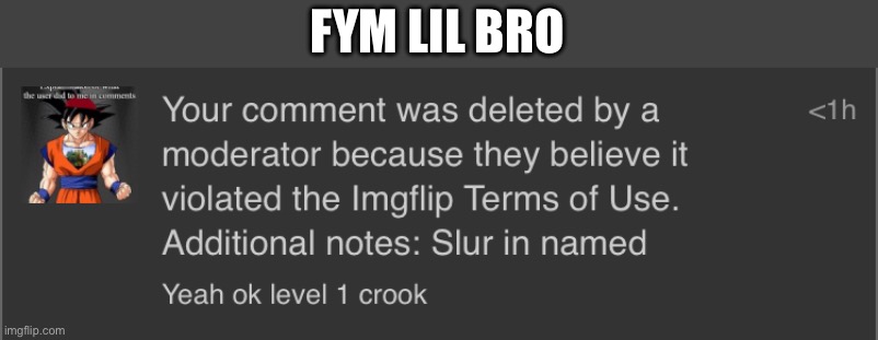 FYM LIL BRO | made w/ Imgflip meme maker