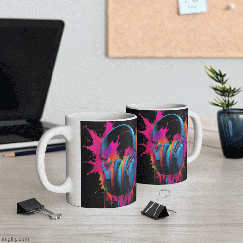 Gaming Mug | image tagged in gifs,gaming,coffee,mug | made w/ Imgflip images-to-gif maker