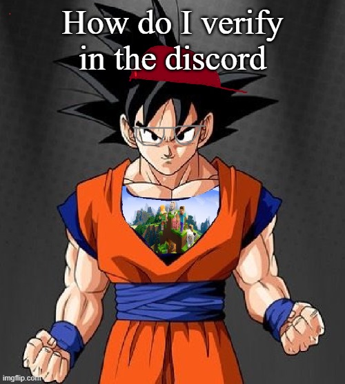 My Dragonball OC | How do I verify in the discord | image tagged in my dragonball oc | made w/ Imgflip meme maker