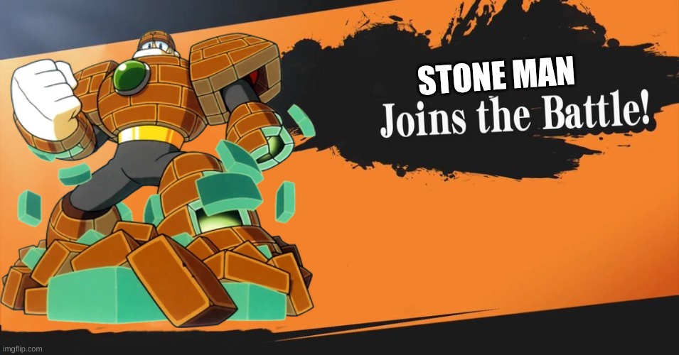 Smash Bros. | STONE MAN | image tagged in smash bros | made w/ Imgflip meme maker