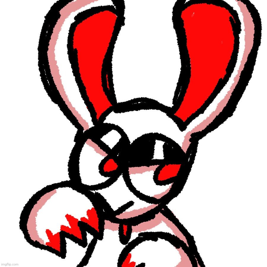 drew dis bunny guy i designed a while ago | made w/ Imgflip meme maker