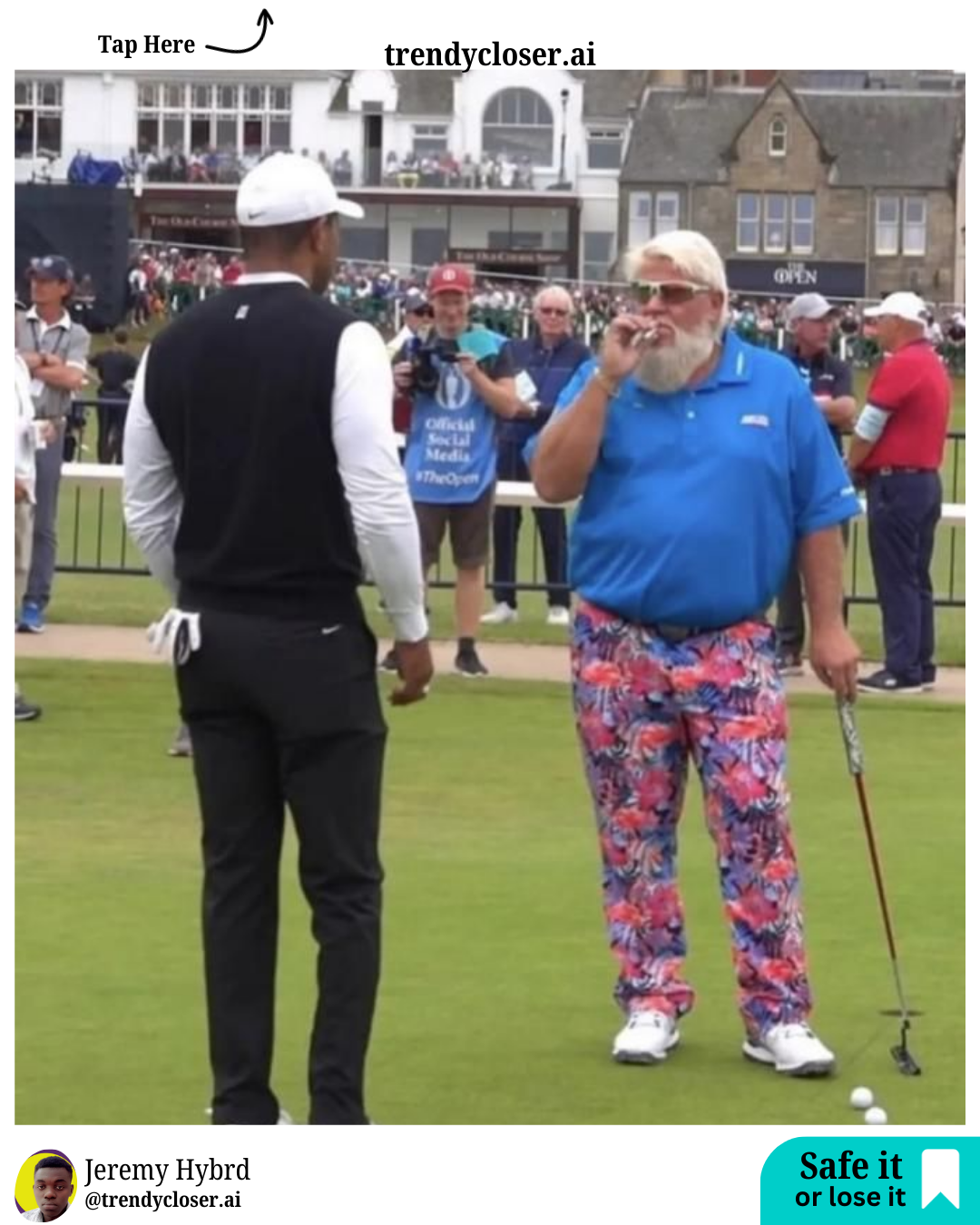 _m4 apr oct w4 - 53 - John Daly golfer Championship win Blank Meme Template