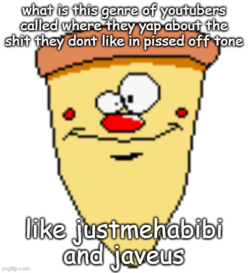 my butthoel reaction image | what is this genre of youtubers called where they yap about the shit they dont like in pissed off tone; like justmehabibi and javeus | image tagged in my butthoel reaction image | made w/ Imgflip meme maker