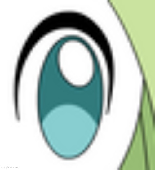 Close up of Melody's Aria Form Eye.mp3 | image tagged in melody | made w/ Imgflip meme maker