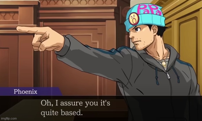 An actual line from ace attorney | made w/ Imgflip meme maker