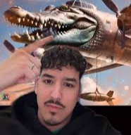 Man reacting to bomberdilo crocodilo Blank Meme Template