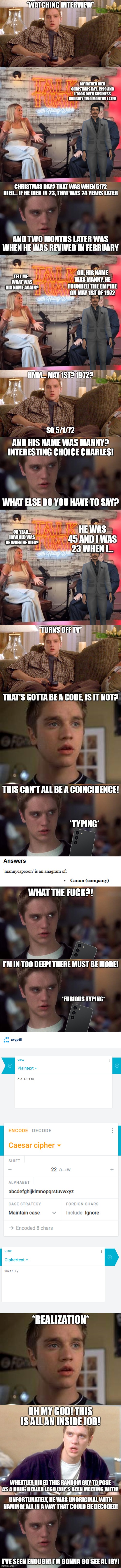 Alex Browning Cracks the Code | made w/ Imgflip meme maker