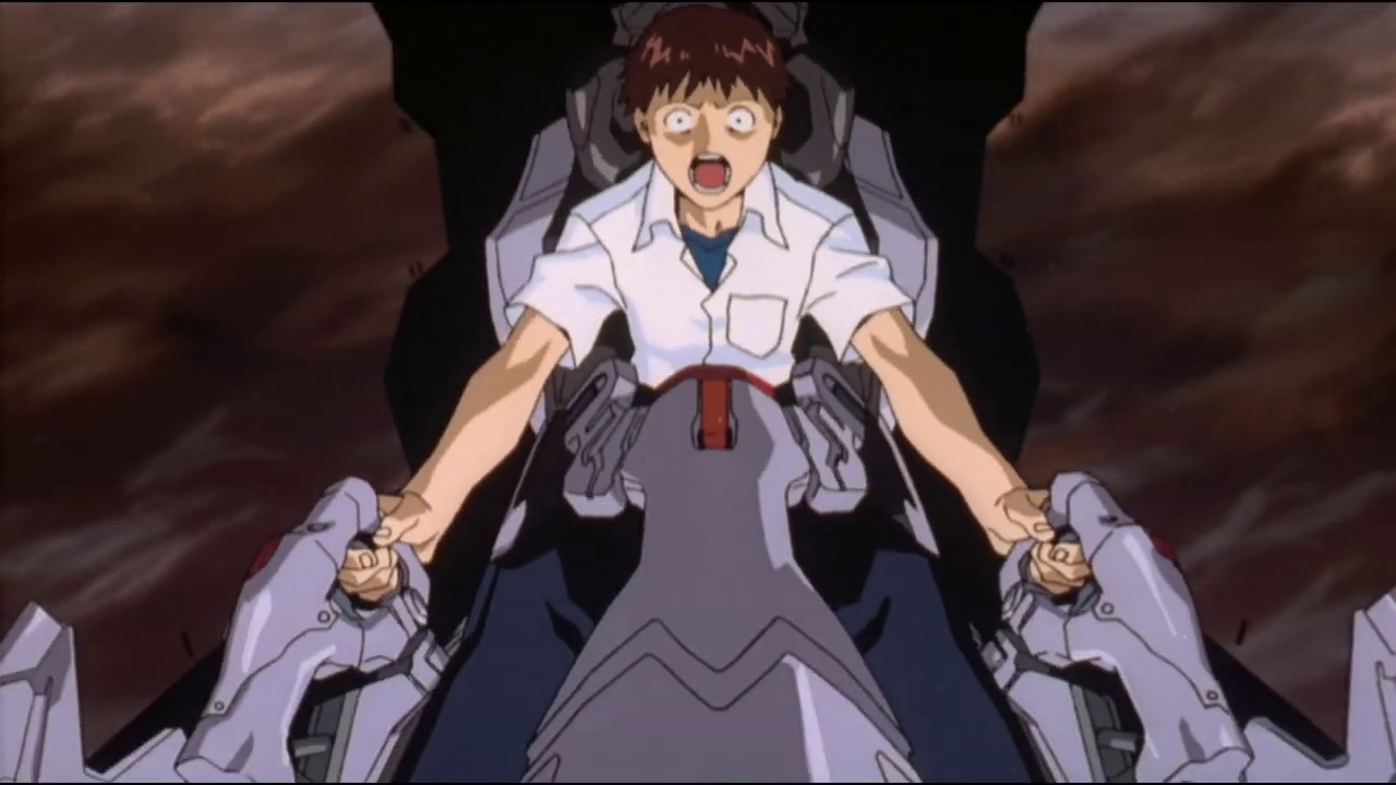 shinji screaming Blank Meme Template