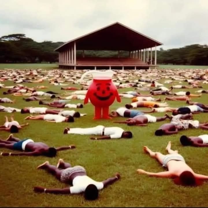 Donald Trump fans drinking the Kool-aid Blank Meme Template