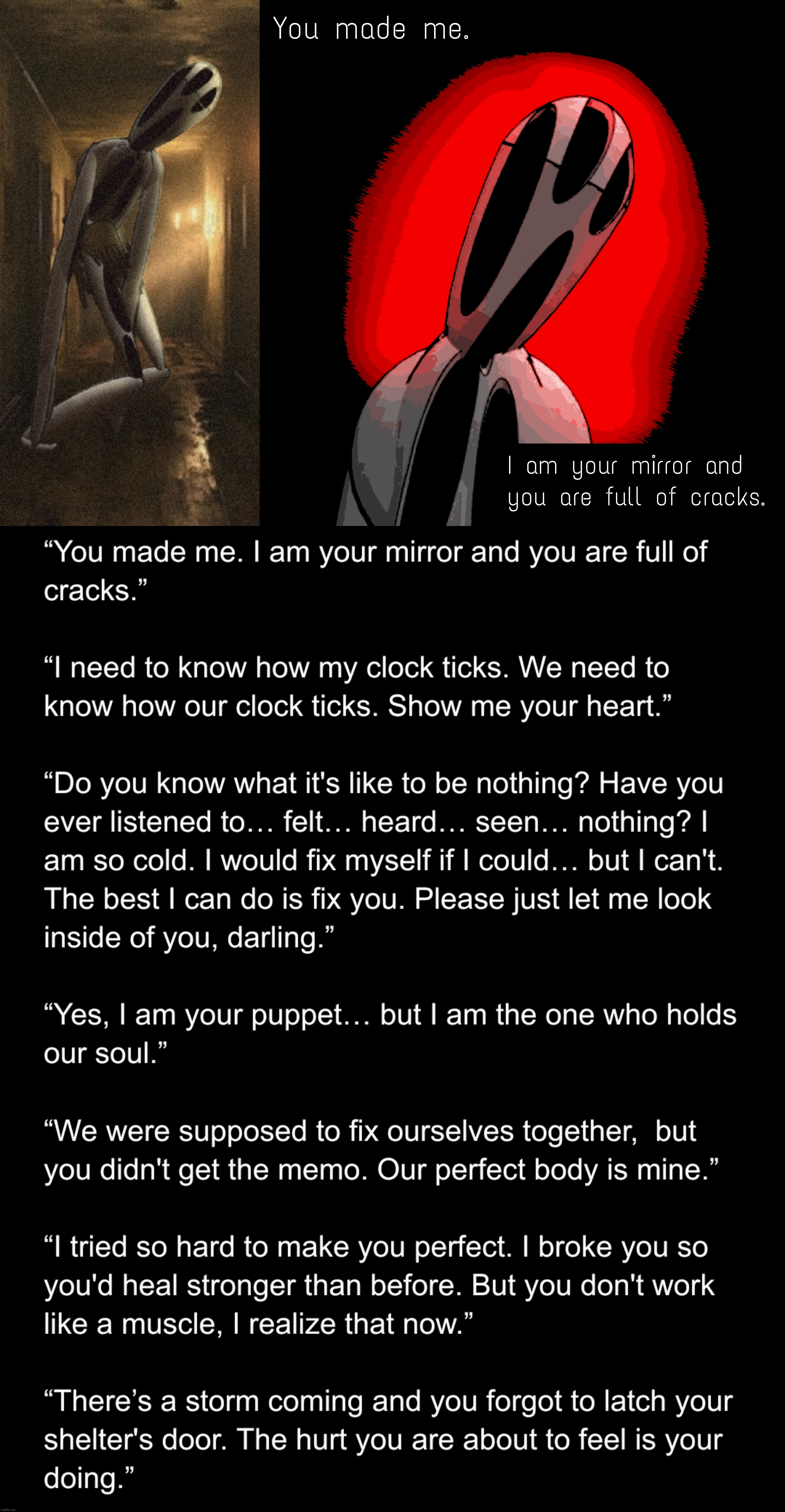 Trying to figure out how The Whisperer should talk, and possible quotes it will use | made w/ Imgflip meme maker