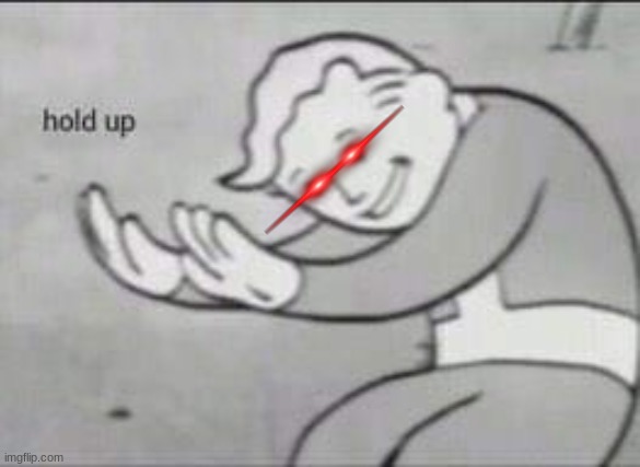 Fallout Hold Up | image tagged in fallout hold up | made w/ Imgflip meme maker