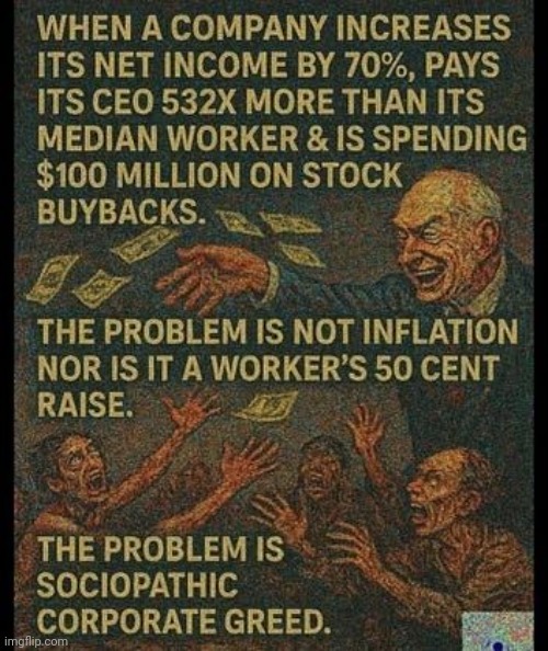 Truth | image tagged in true,memes,maga,lock him up,donald trump is a convicted rapist,corporate greed | made w/ Imgflip meme maker