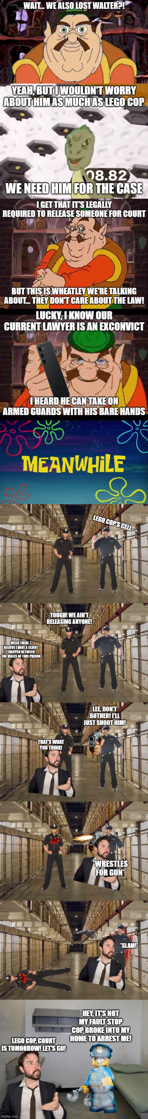 Lego Cop is Freed | made w/ Imgflip meme maker