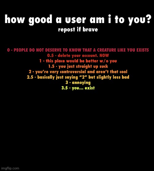 how good a user am i to you | image tagged in how good a user am i to you | made w/ Imgflip meme maker