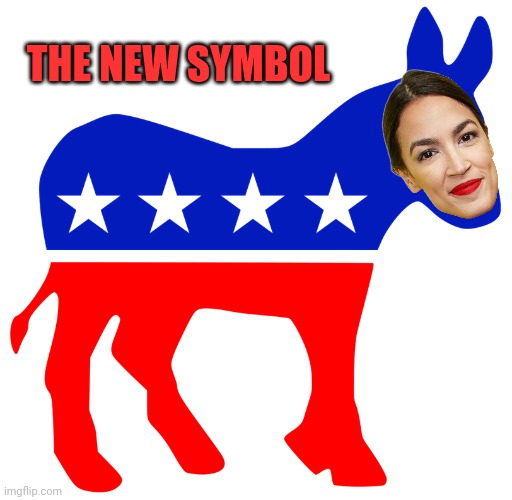 Democratic Donkey | THE NEW SYMBOL | image tagged in democratic donkey | made w/ Imgflip meme maker