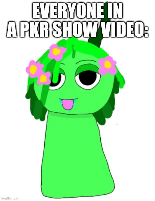 This is just disgusting | EVERYONE IN A PKR SHOW VIDEO: | image tagged in freaky vineria 3 | made w/ Imgflip meme maker