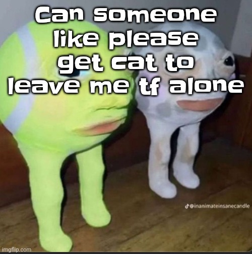 Ykw just cuz he making me mad: he deserved it | Can someone like please get cat to leave me tf alone | image tagged in ball | made w/ Imgflip meme maker