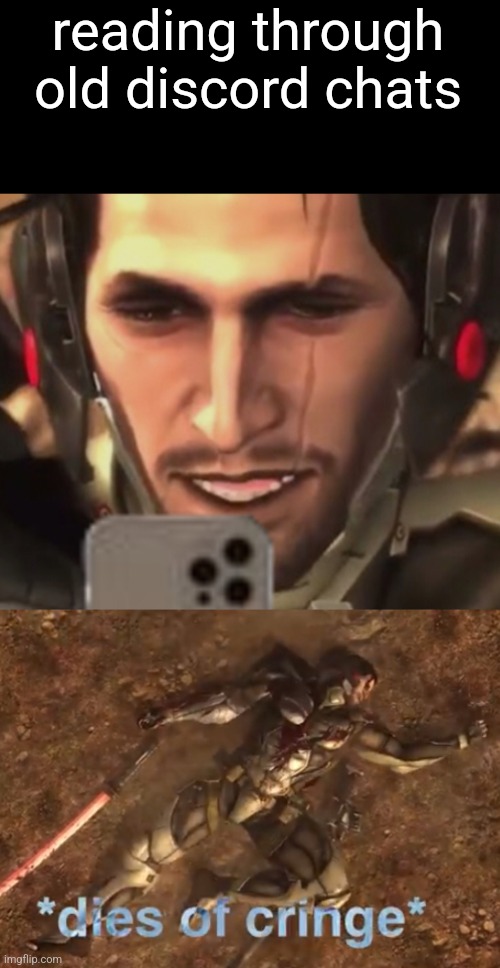 i apologize for posting a dank meme | reading through old discord chats | image tagged in jetstream sam seeing something cringe and then dies | made w/ Imgflip meme maker