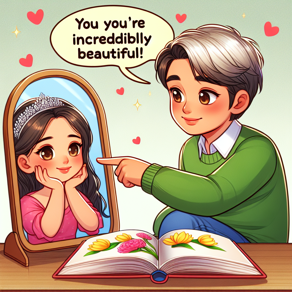 Convincing my sister she is still beautiful Blank Meme Template