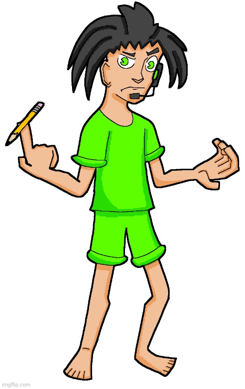 This dude's hair is meant to be like a mohawk but if all the hair was rough that way (this is zap as a human) | image tagged in human zap | made w/ Imgflip meme maker