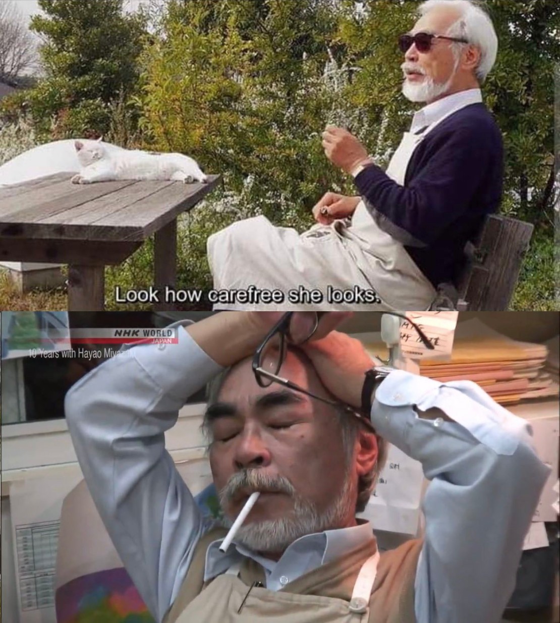 hayao miyazaki Blank Meme Template