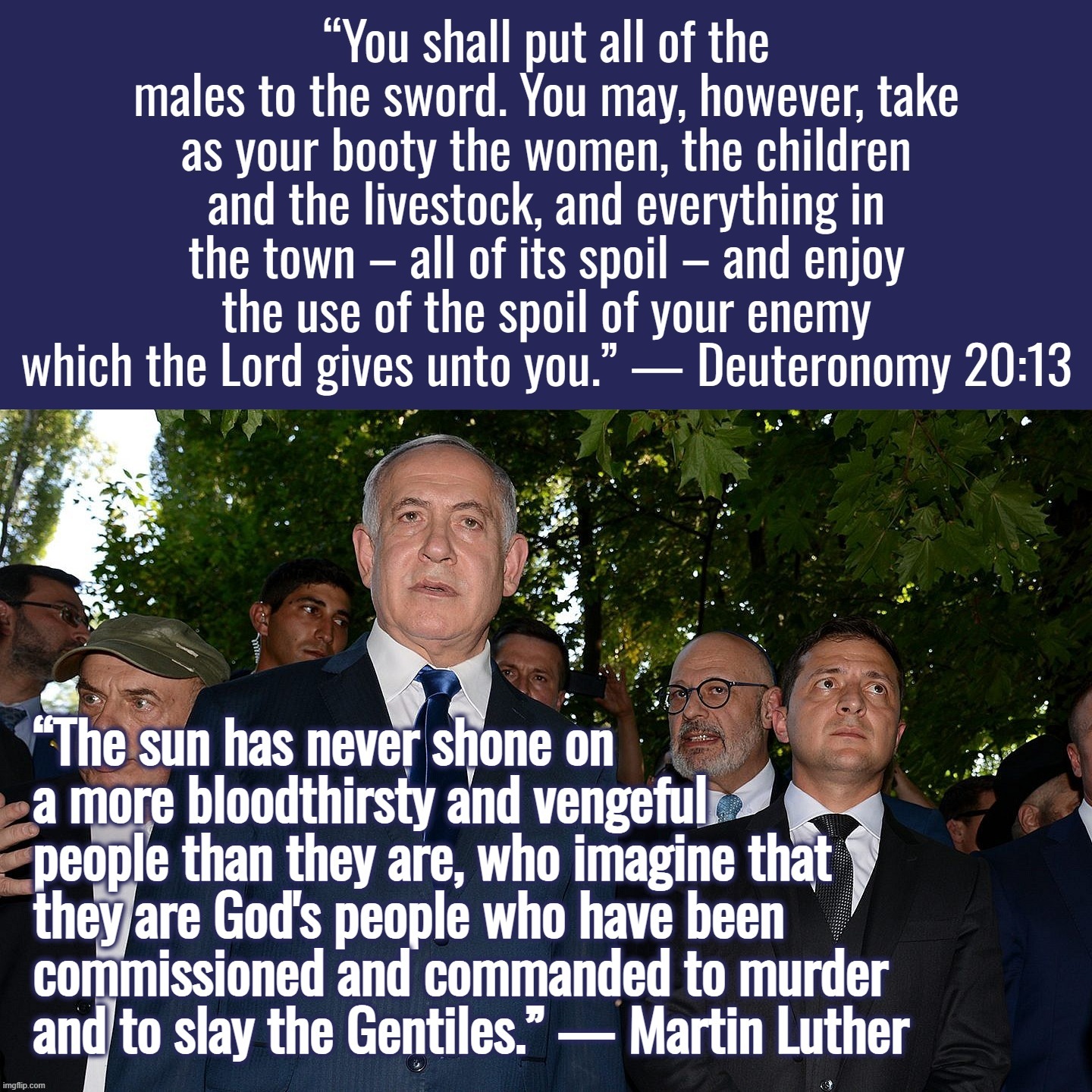 I retort, you deride . . . North Atlantic Talmudic Organization | image tagged in ukraine,israel,bible,satanism,new world order,ww3 | made w/ Imgflip meme maker