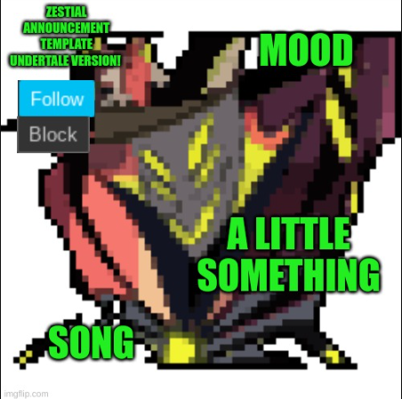 Zestial announcement template Blank Meme Template