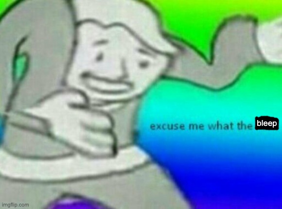 Excuse me wtf | bleep | image tagged in excuse me wtf | made w/ Imgflip meme maker