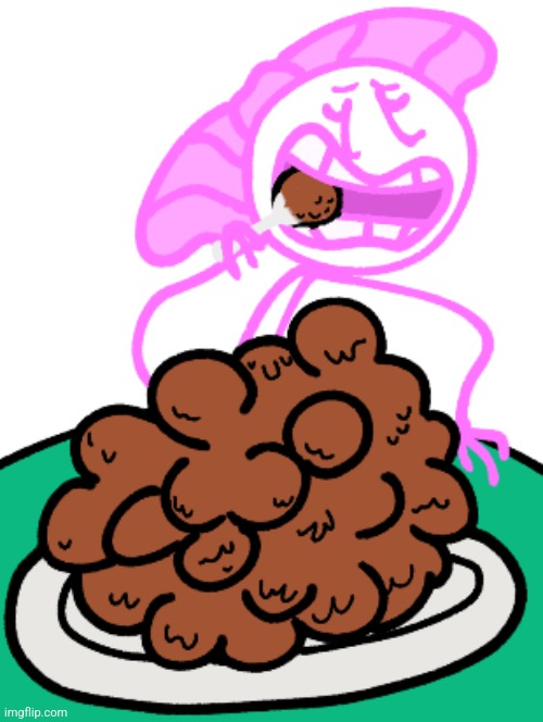 Mutantstick eats all of her falafel | made w/ Imgflip meme maker