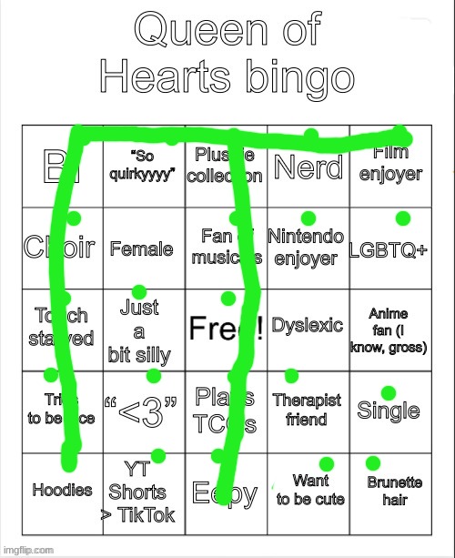 success | image tagged in queen of hearts bingo | made w/ Imgflip meme maker