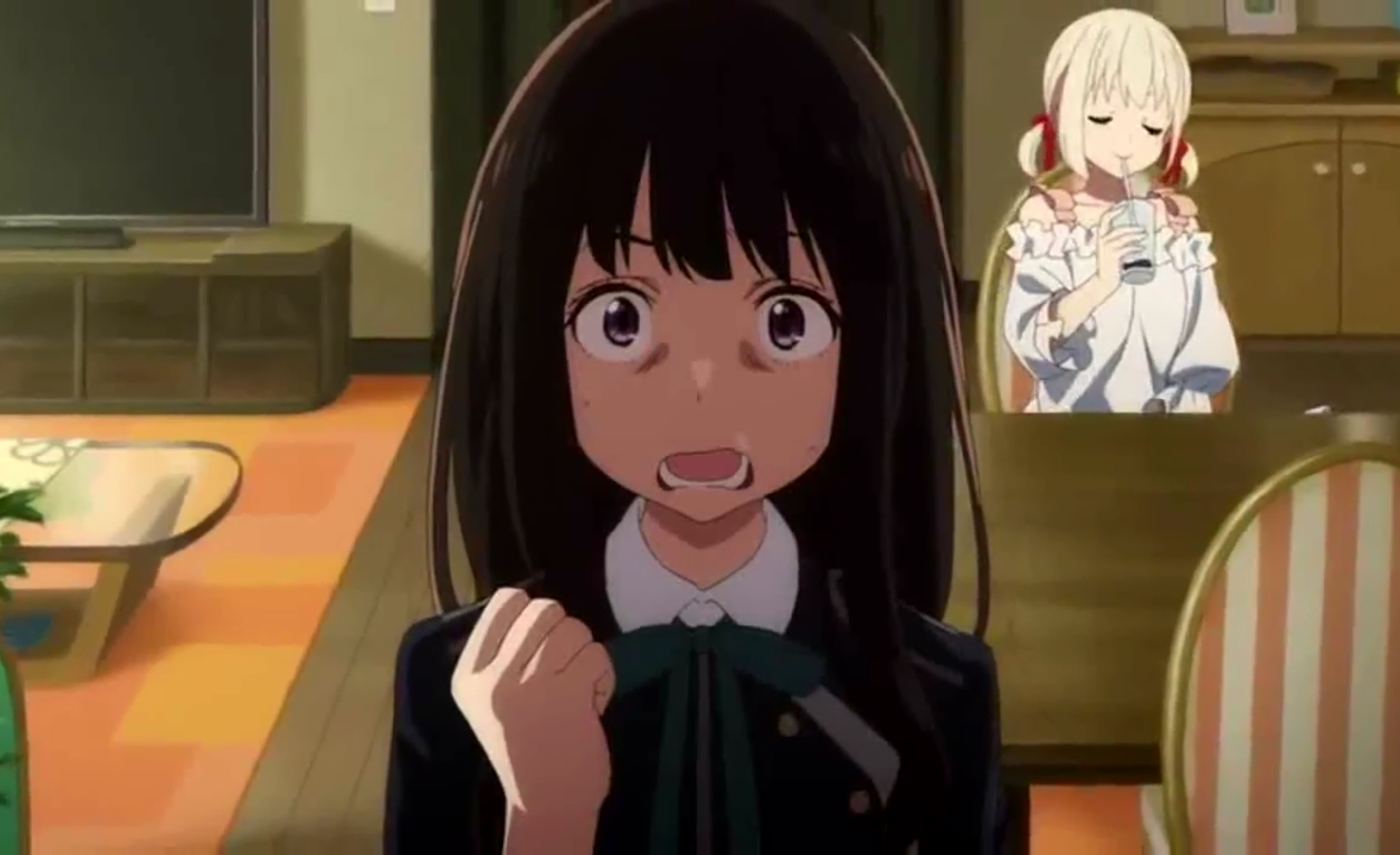 Takina shock and suprised Blank Meme Template