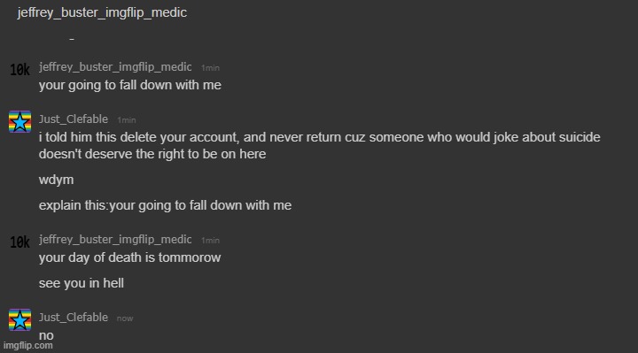 @site mod ban this user called Jeffrey_buster_imgflip_medic | made w/ Imgflip meme maker