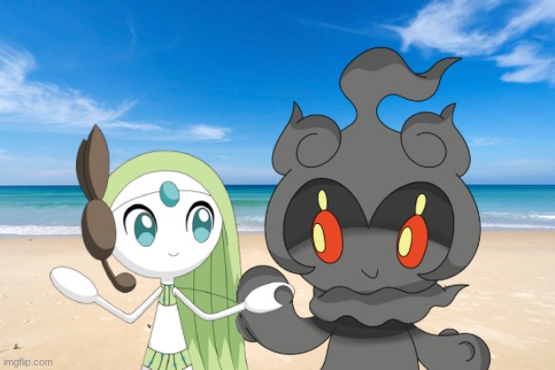 Kage and Melody: At a warm beach.mp3 | image tagged in kage and melody,melody,kage | made w/ Imgflip meme maker