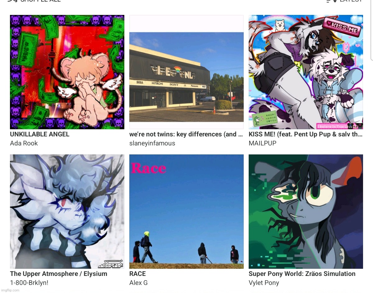 judge me based off this specific part of my bandcamp collection idk | made w/ Imgflip meme maker