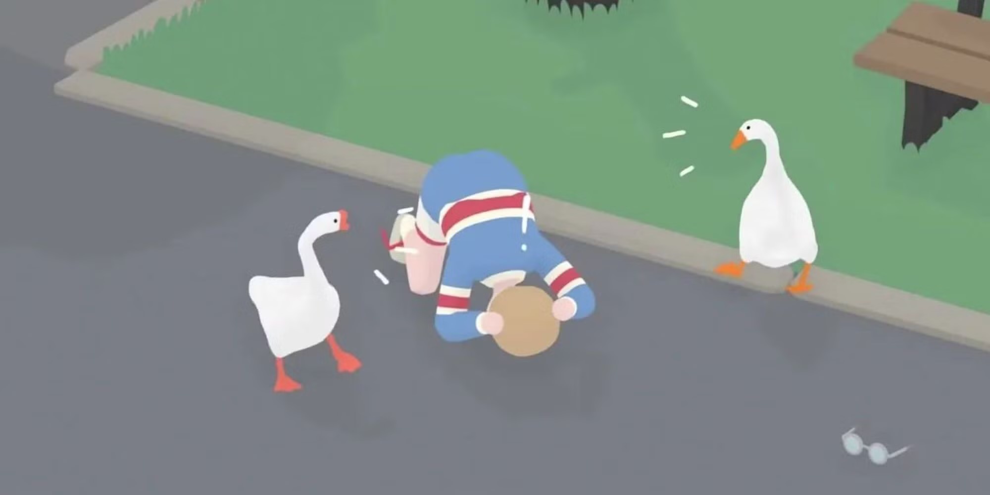 Untitled Goose Game Blank Meme Template