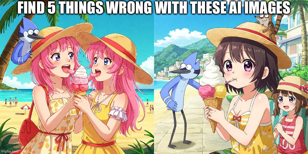 Post to MSMG.mp4751 | FIND 5 THINGS WRONG WITH THESE AI IMAGES | made w/ Imgflip meme maker