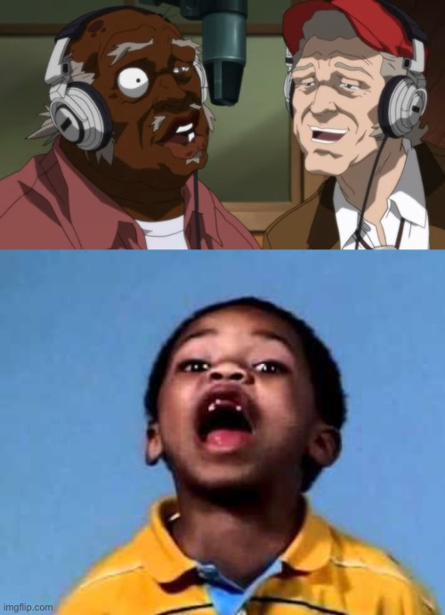 Wordless meme | image tagged in that's racist 2,the boondocks,uncle ruckus,adult swim | made w/ Imgflip meme maker