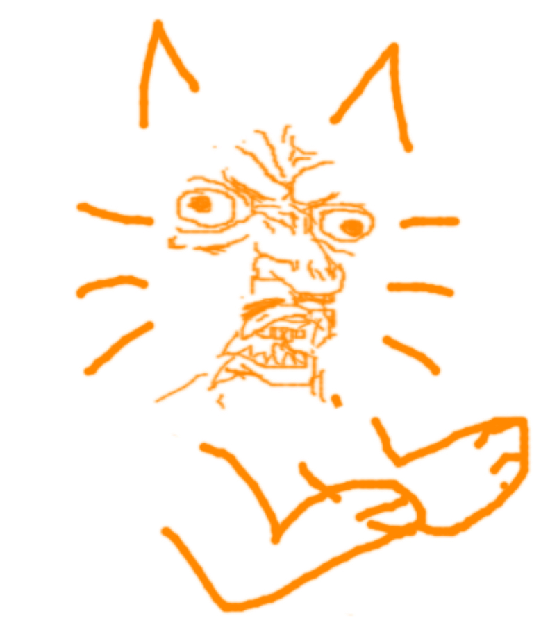Y U No burger cat Blank Meme Template