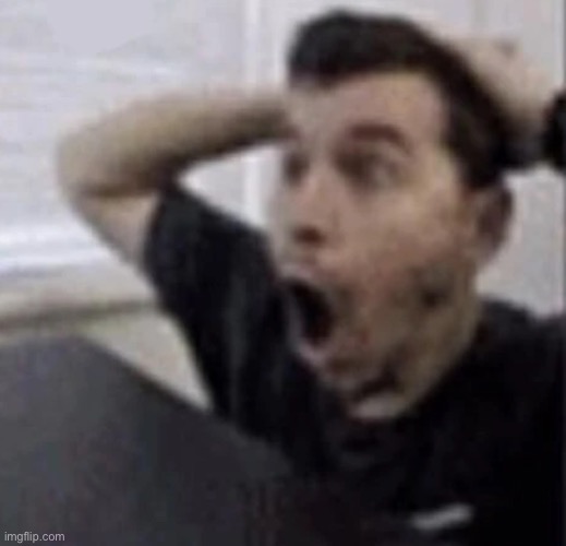 Shocked guy | image tagged in boo,scary-fr,oh wow are you actually reading these tags | made w/ Imgflip meme maker
