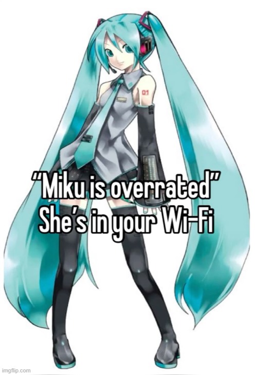 Blue hair, blue tie, I'm hiding in your wifi | made w/ Imgflip meme maker