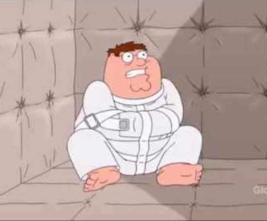 current mood | image tagged in peter griffin straightjacket | made w/ Imgflip meme maker