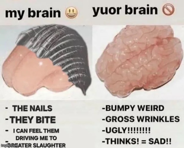 Funni nails | image tagged in heresy,warhammer 40k,chaos,memes | made w/ Imgflip meme maker