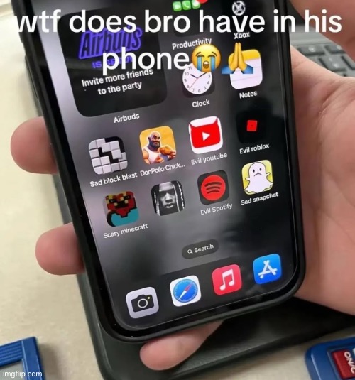 Evil ass phone | made w/ Imgflip meme maker