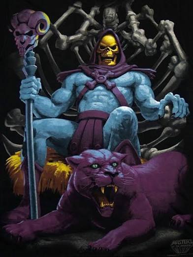 Skeletor with Panthor Blank Meme Template