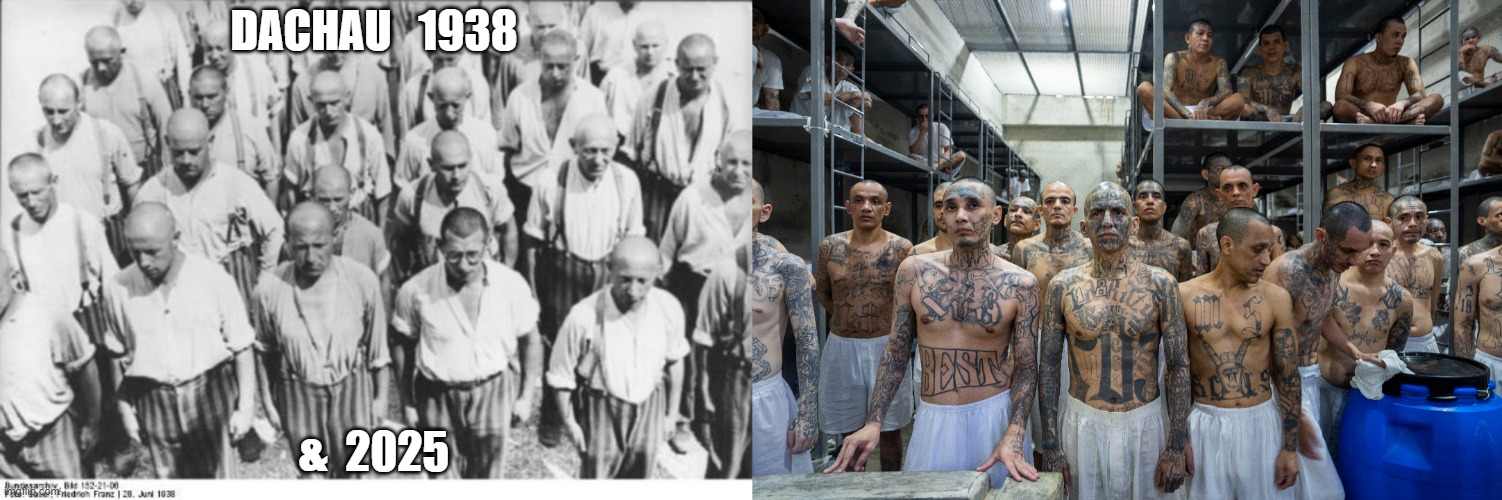 The Flavors of Dachau | DACHAU   1938; &  2025 | made w/ Imgflip meme maker