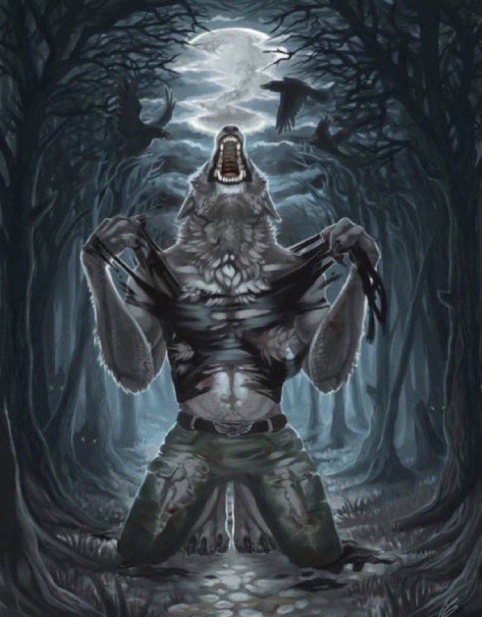 werewolf shirt Blank Meme Template